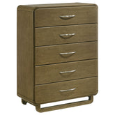 Best Furniture Outlet - Coaster - Amsbury 5-drawer Chest of Drawers Nutmeg - 224275